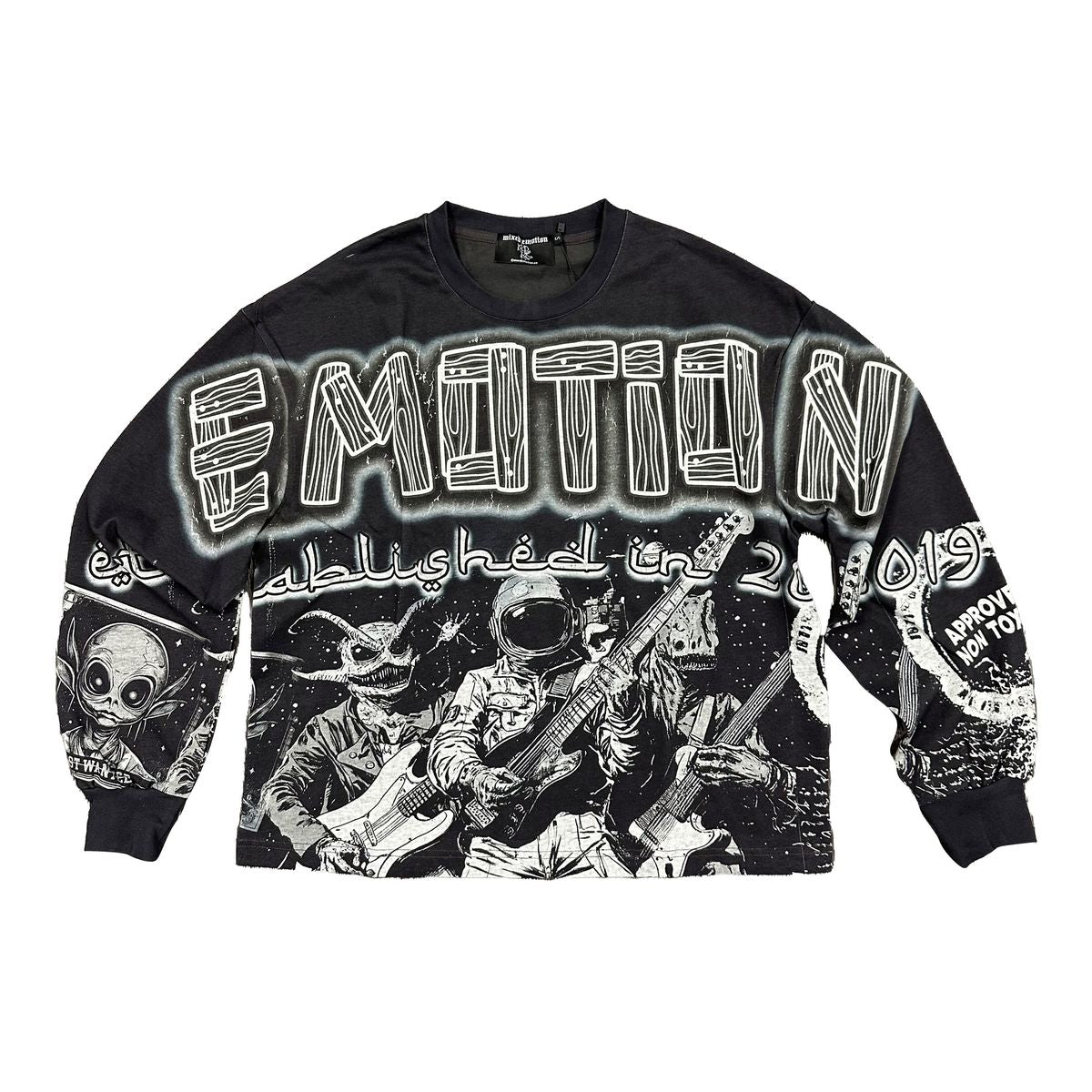 Mixed Emotions Astro Long Sleeve Black-Empxre Boutique