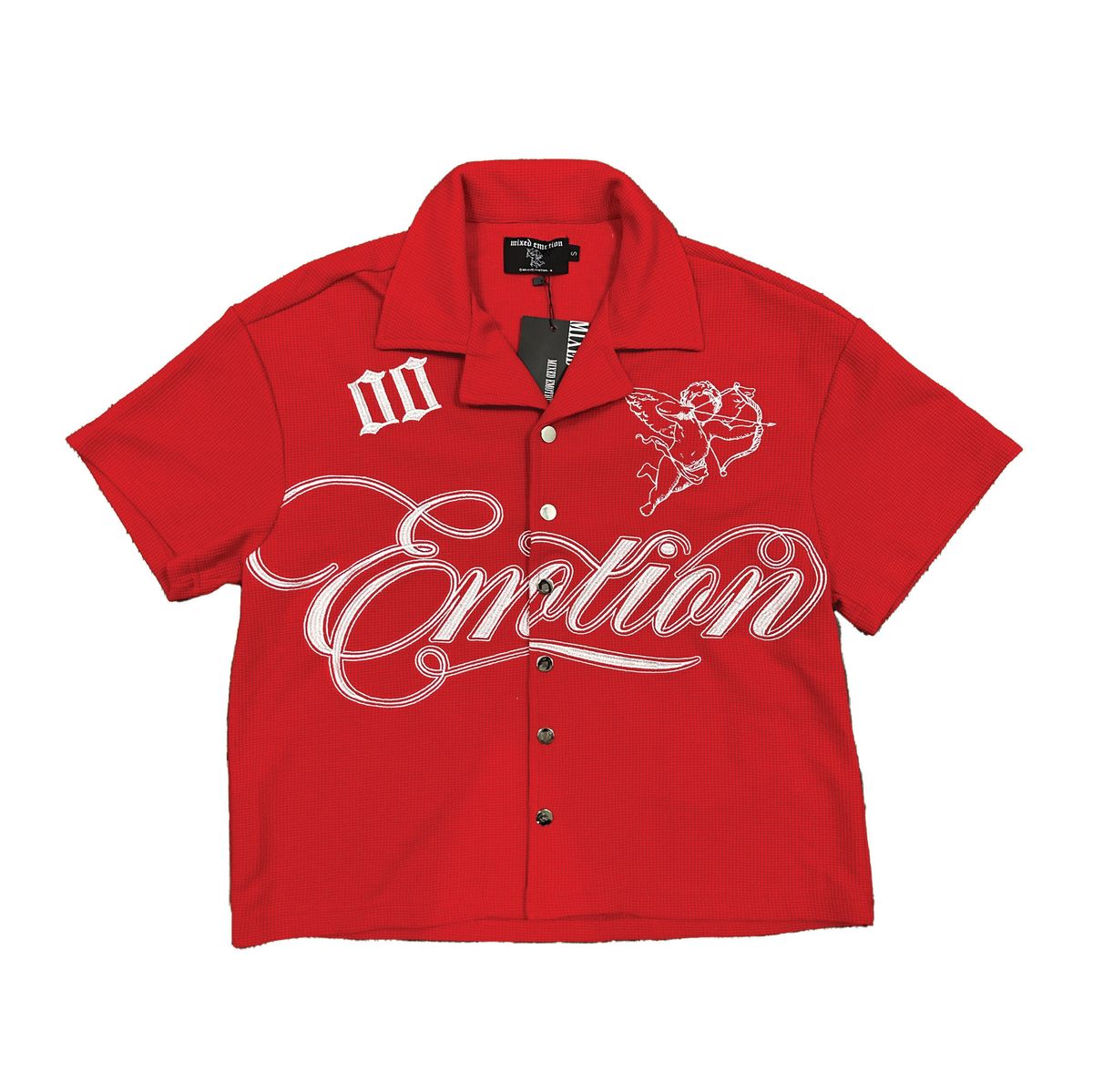 Mixed Emotion Signature Shirt Red-Empxre Boutique