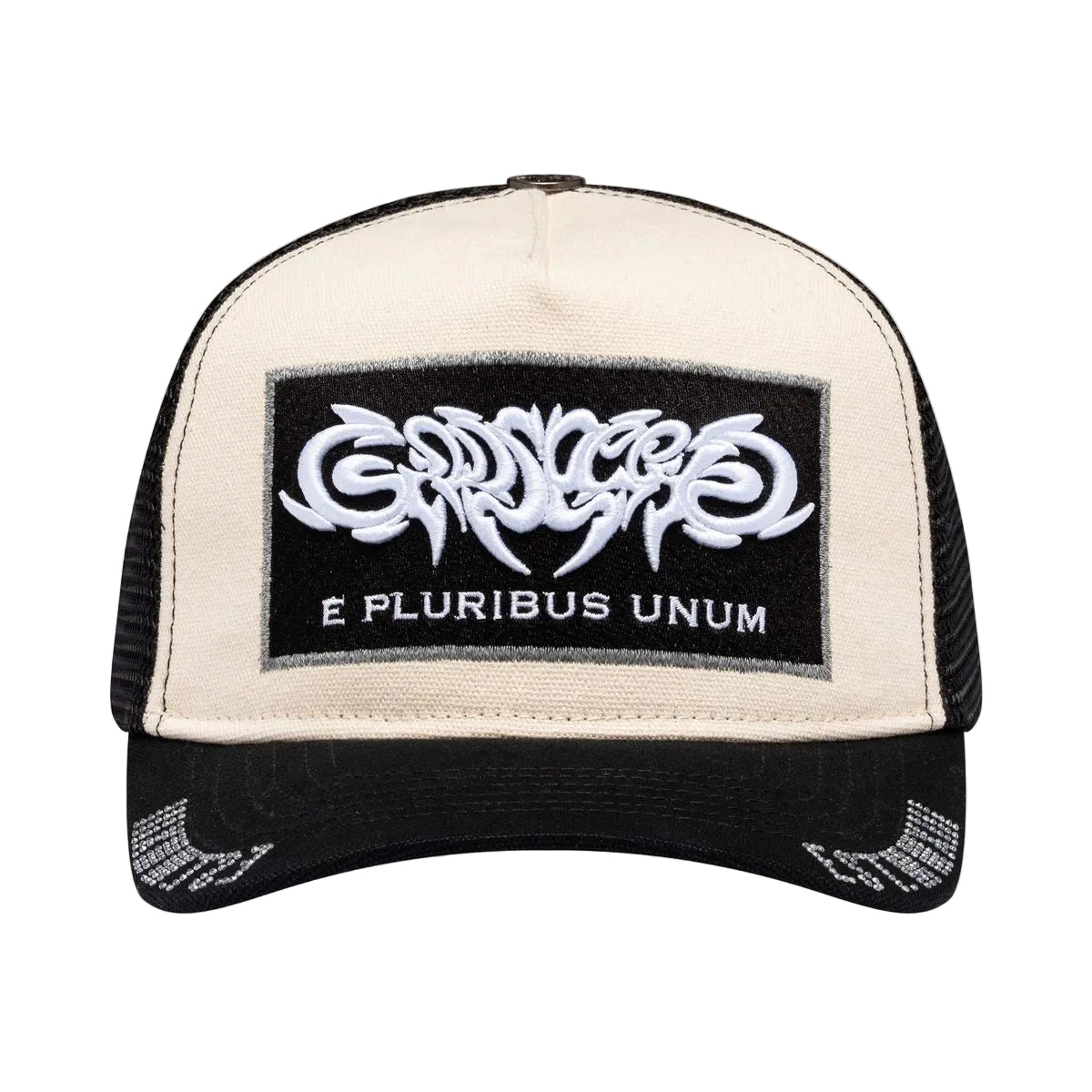 Godspeed E Pluribus Trucker White Black