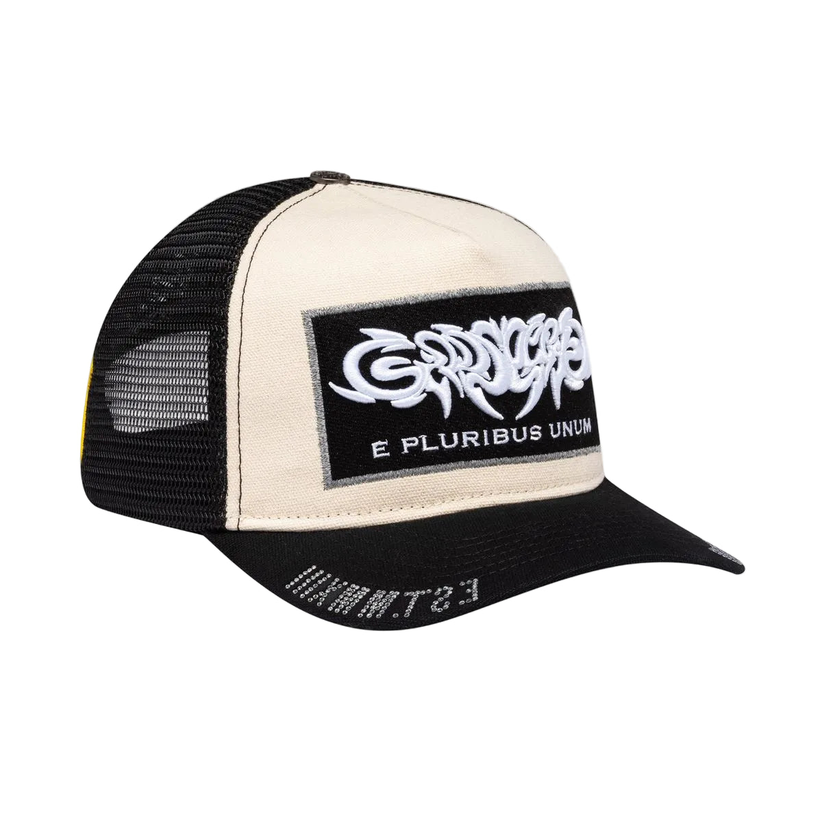 Godspeed E Pluribus Trucker White Black