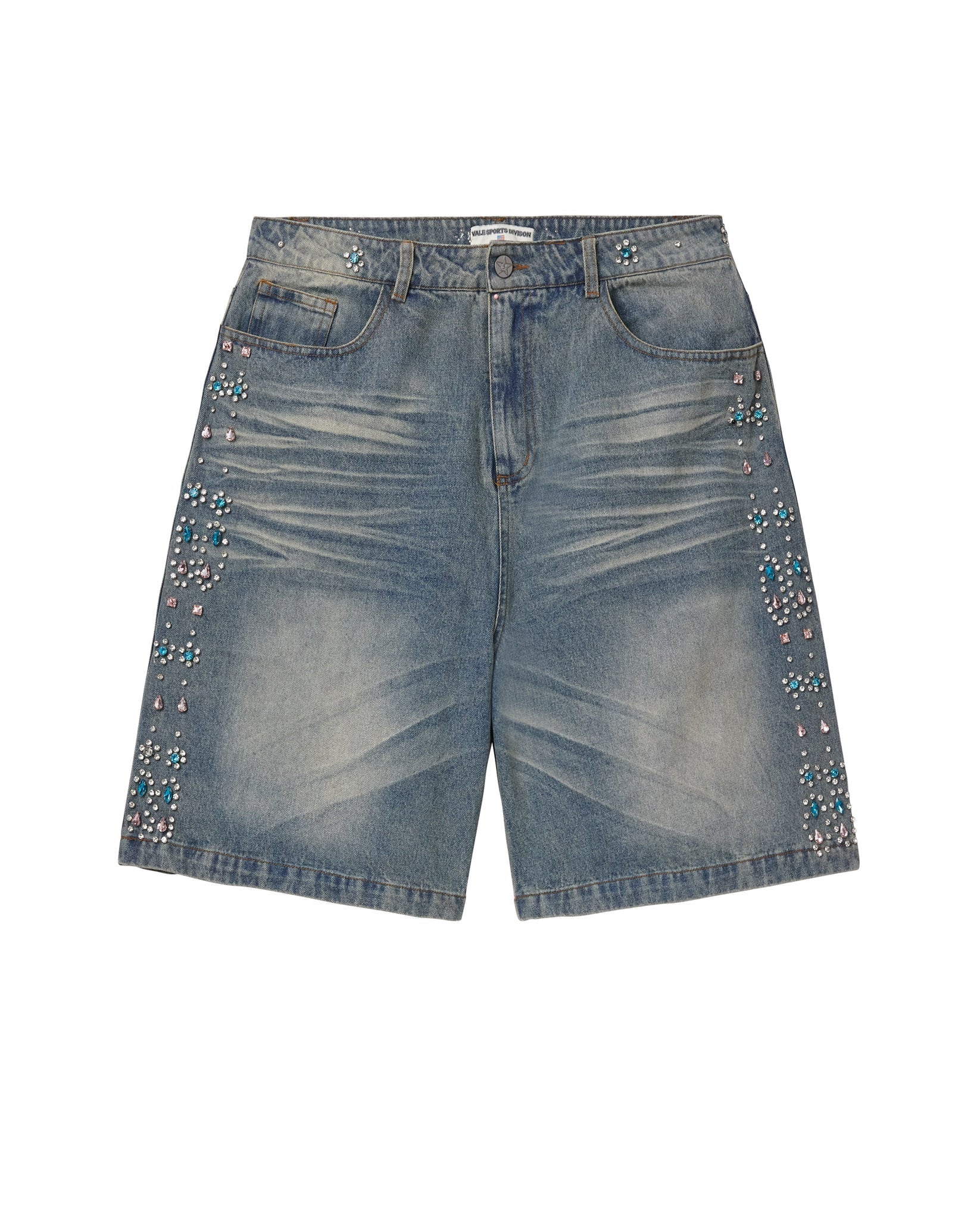 Vale Forever Candy Jorts Blue-Empxre Boutique
