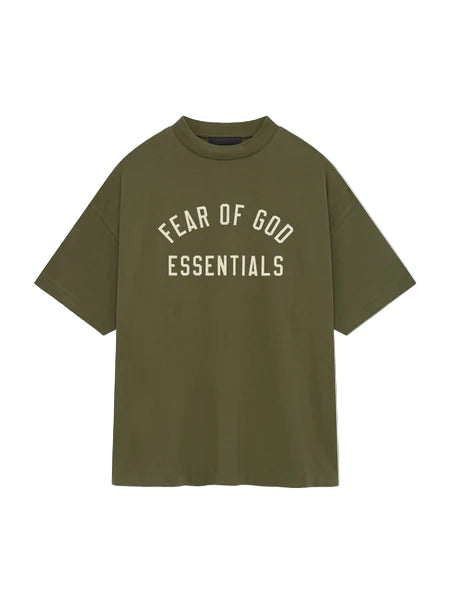 Essentials Jersey Crewneck Tee Military-Empxre Boutique