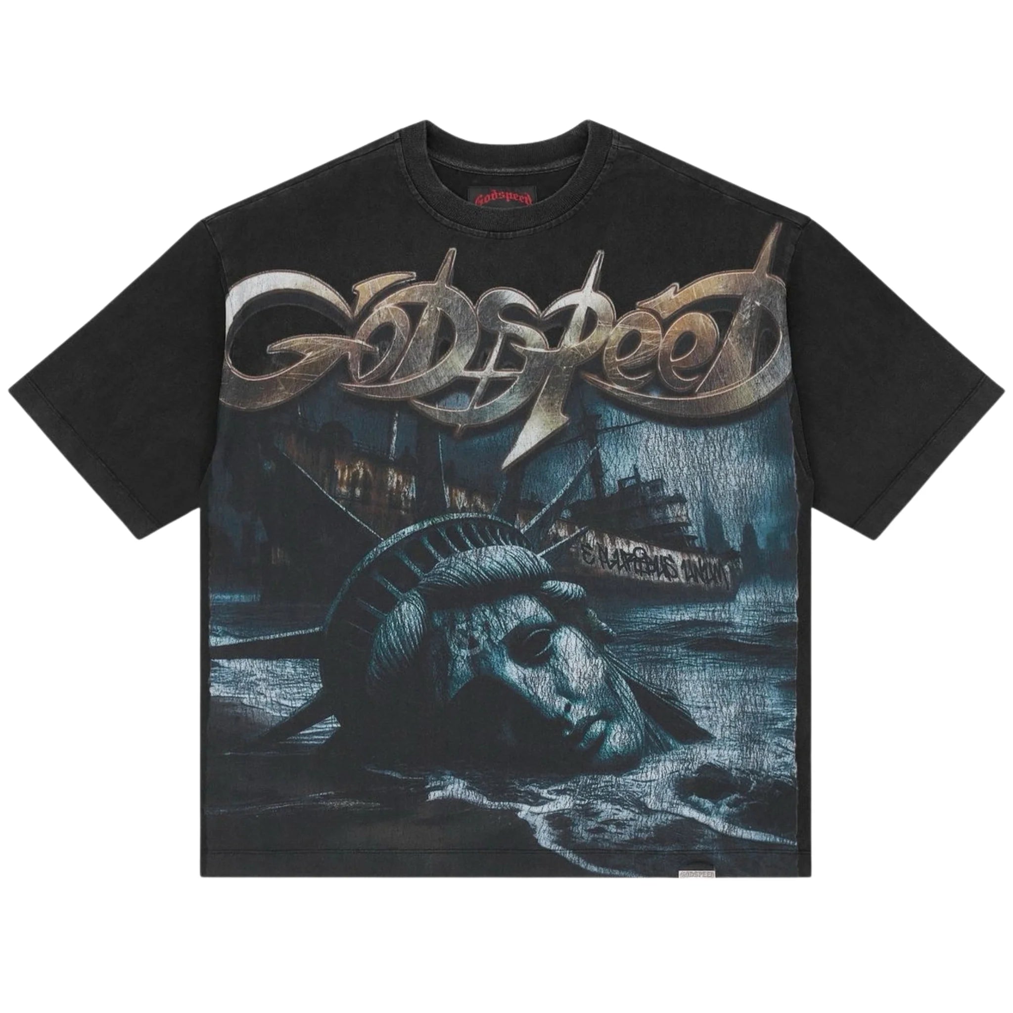 Godspeed Liberty Ruins T-Shirt Black