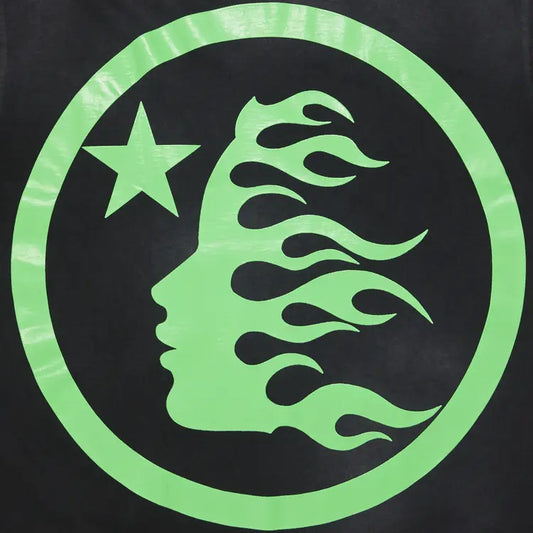 Hellstar Classic Logo Gel Tee Green Black-Empxre Boutique