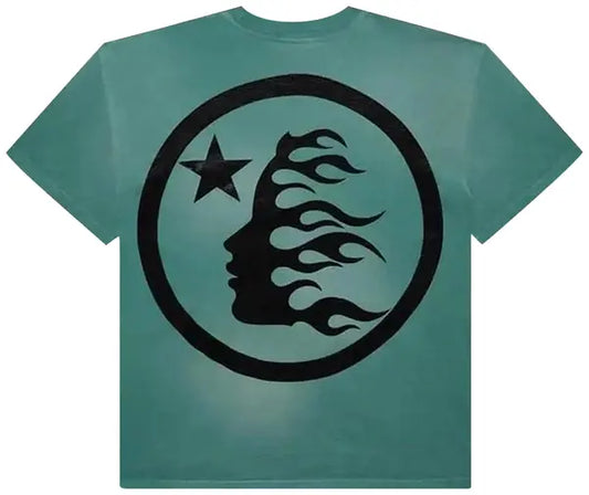 Hellstar Sports Logo T-Shirt Green Black-Empxre Boutique