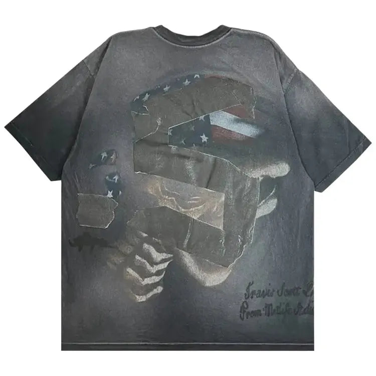 Travis Scott Metlife II T-Shirt Black-Tees-Empxre Boutique