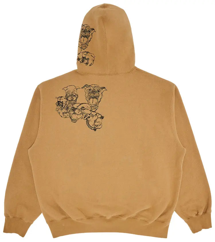 Supreme Pitbulls Embroidered Hooded Sweatshirt-Hoodies-Empxre Boutique