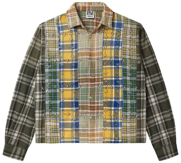 Vale Forever Earth Day Flannel Green/Patchwork-Empxre Boutique