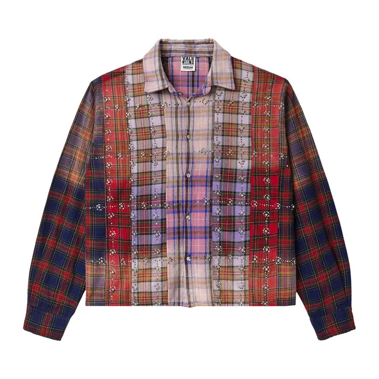 Vale Forever Summer Jam Flannel Red/Patchwork-Empxre Boutique