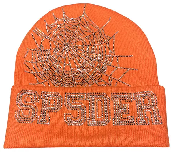 Sp5der Web Beanie 'Orange'-Empxre Boutique