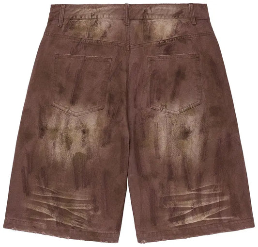 Vale Forever M&M Jorts Dirt Brown-Empxre Boutique