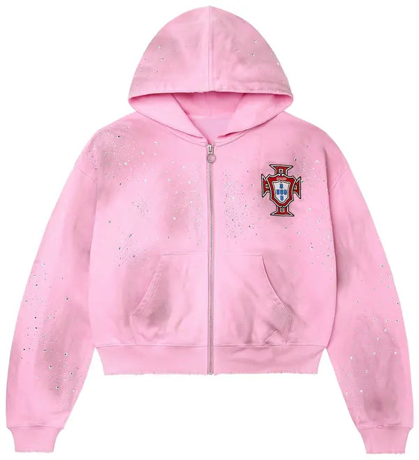 Vale Forever Venus Zip Up Pink-Empxre Boutique
