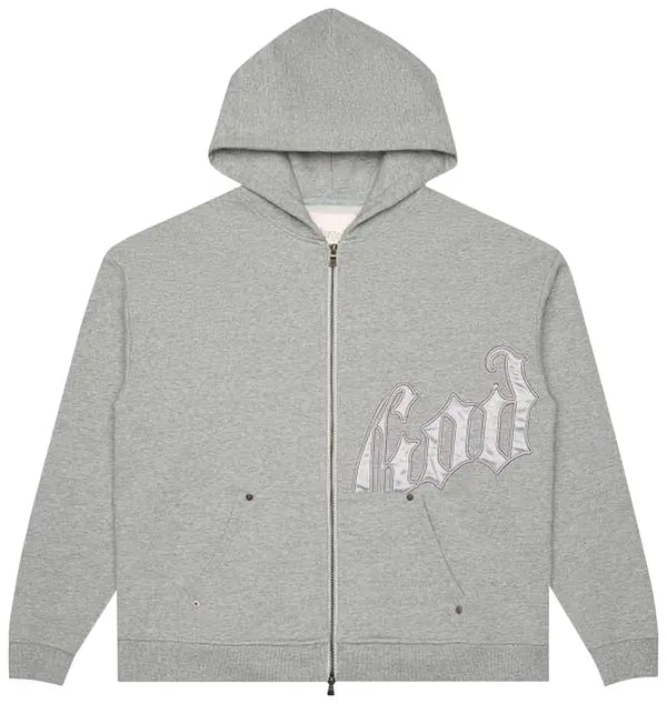 Godspeed OG Logo Sweatsuit V2 Grey Silver Satin-Empxre Boutique