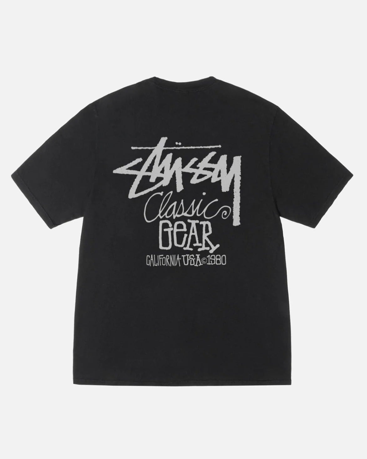 Stussy Classic Gear Tee Pigment Dyed Black