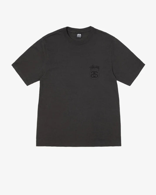 Stussy Stock Link Tee Pigment Dyed Faded Black-Empxre Boutique