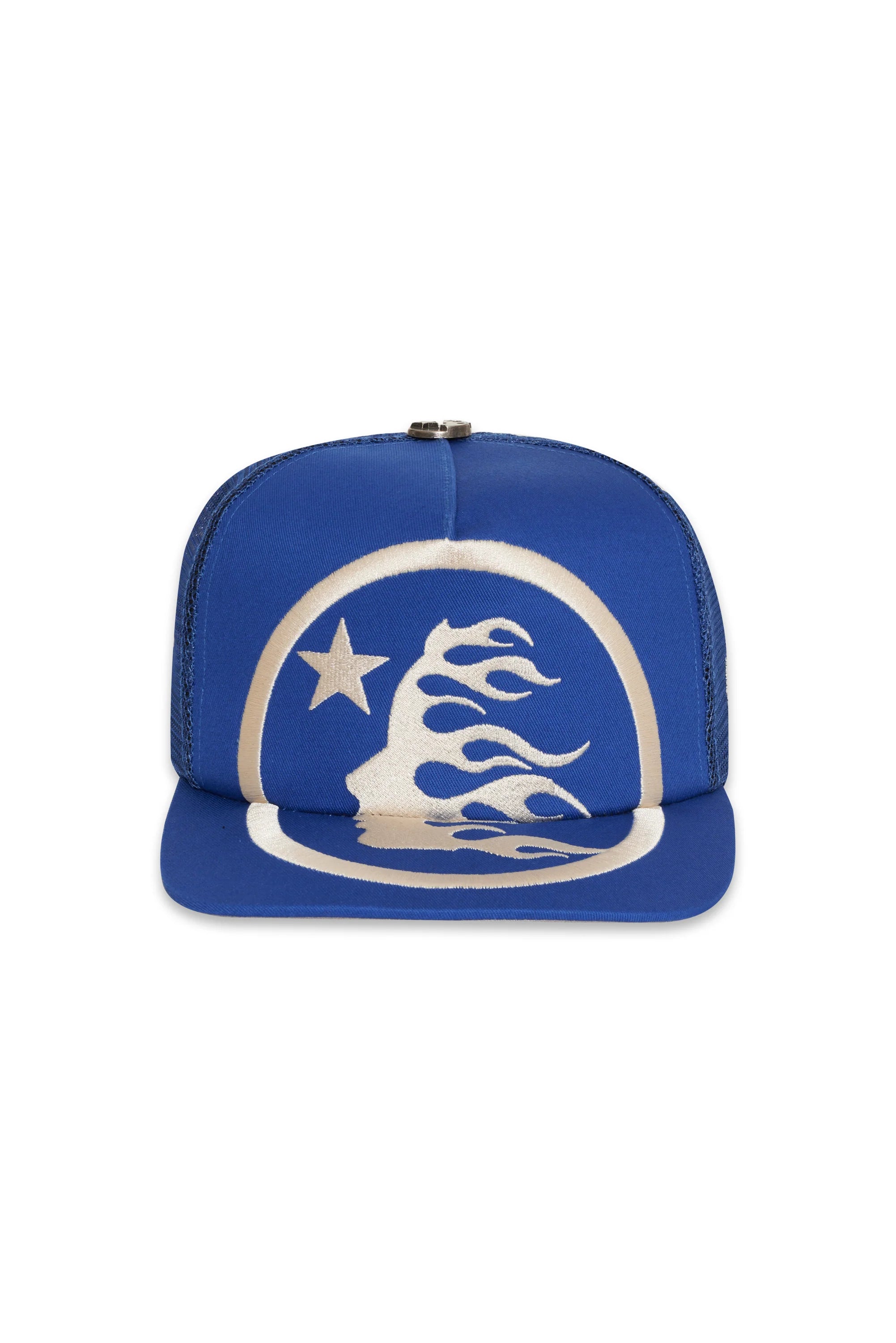 Hellstar Big Logo Trucket Hat Blue SNAPBACK-Empxre Boutique