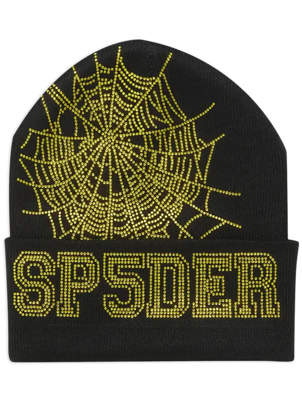 Sp5der Web Beanie Black/Gold-Empxre Boutique