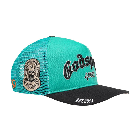 Godspeed Forever Trucker Turquoise-Empxre Boutique