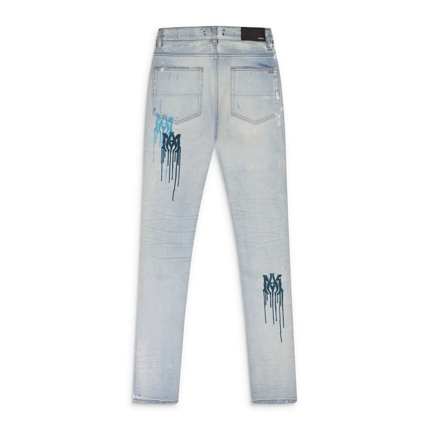 Amiri Light Indigo MA Drip Skinny Jeans