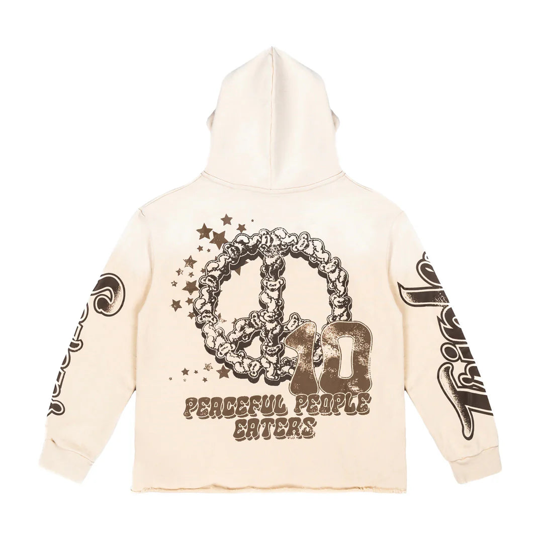 Triple Sevens All Star Hoodie Brown Cream-Empxre Boutique