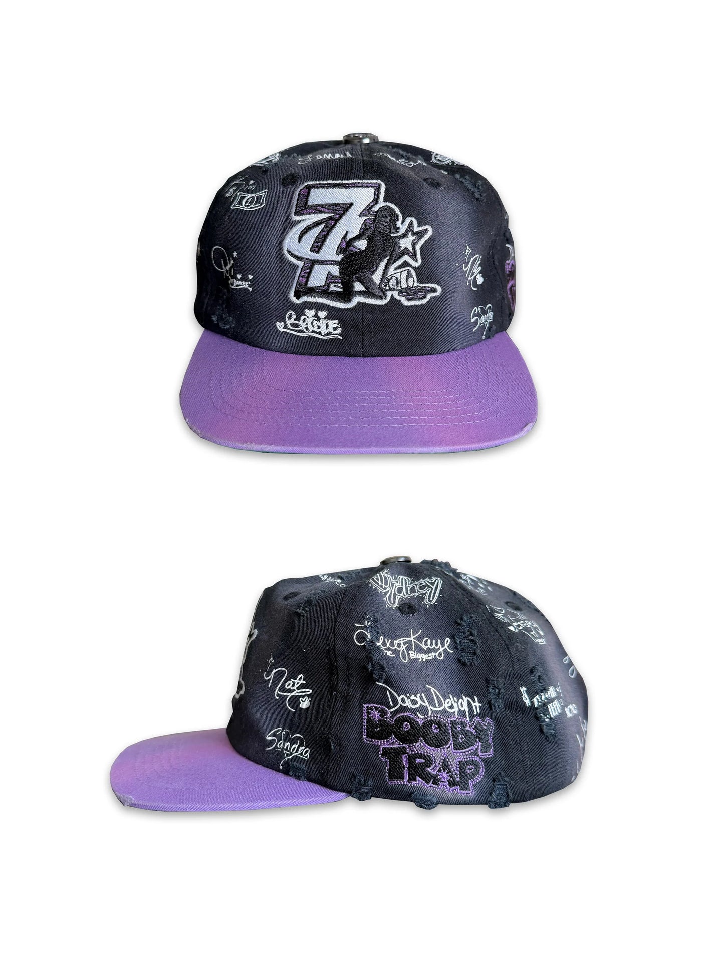 Triple Sevens Trap Logo Black Hat