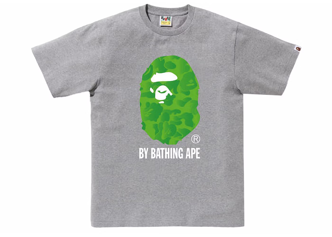 Bape Ink Camo Ape Head Tee Gray
