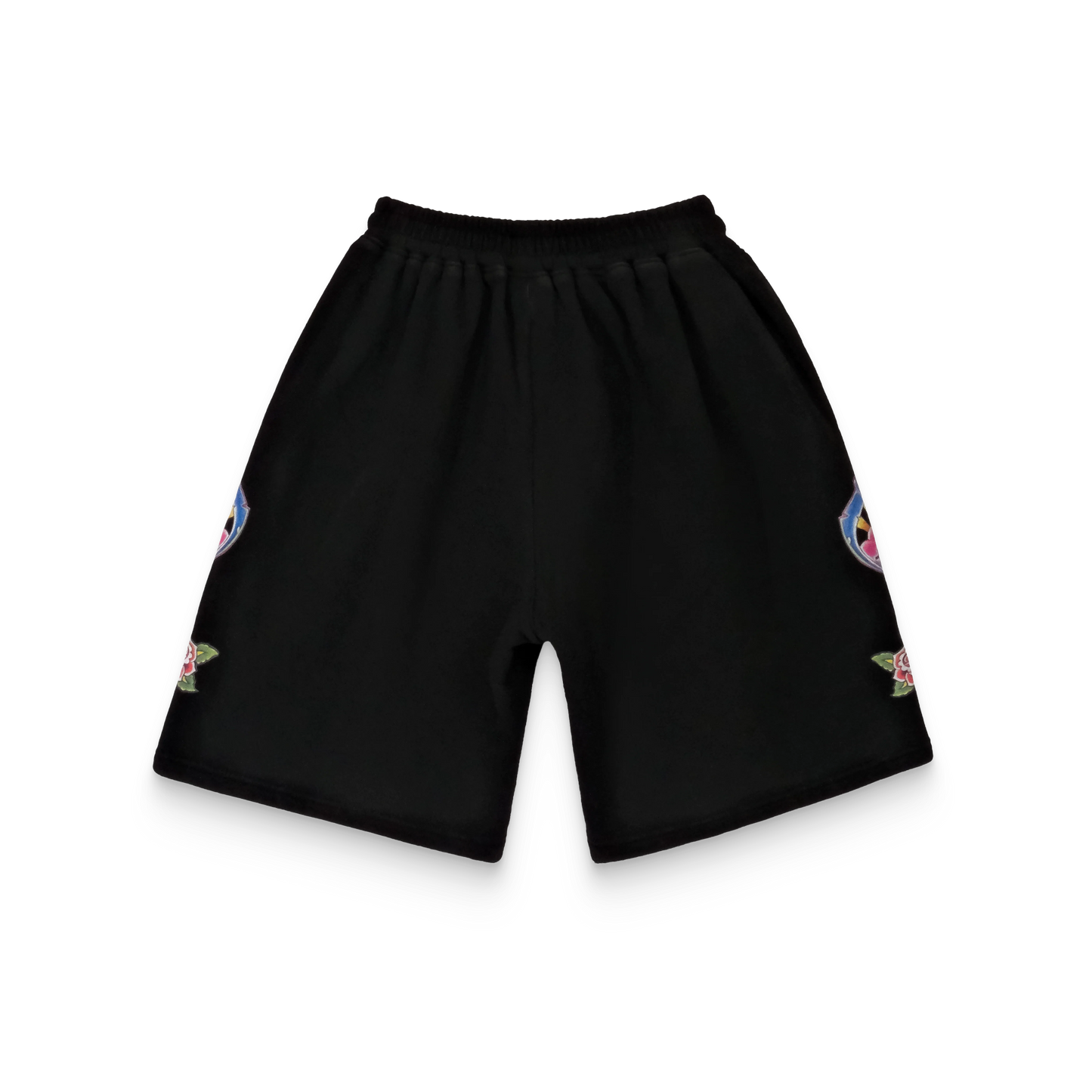 We Are Righteous Risen King Sweat Shorts Black