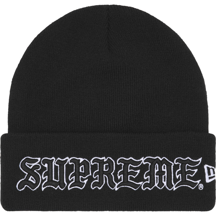 Supreme New Era® Old English Beanie Black