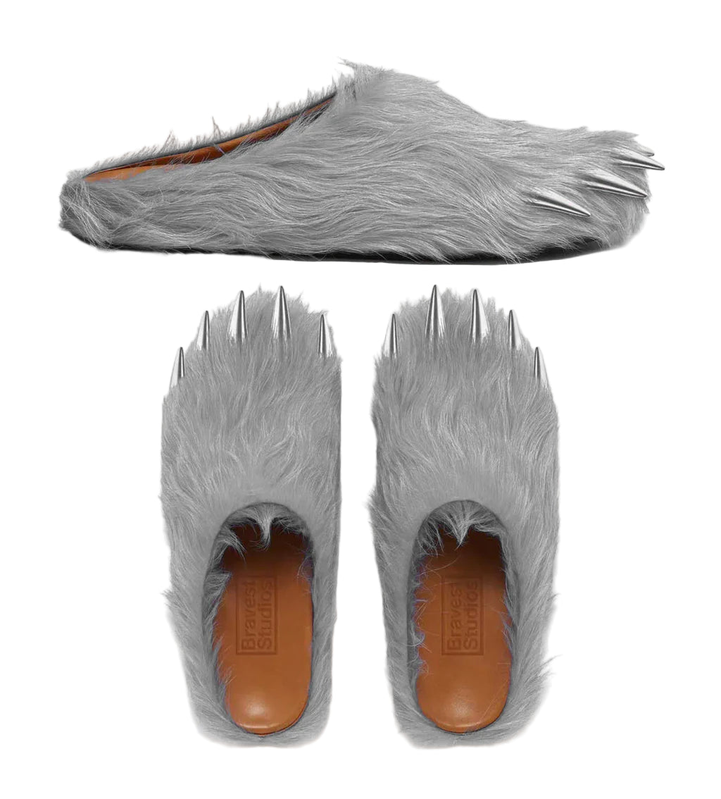 Bravest Studios Bear Claw Mule Grey-Empxre Boutique