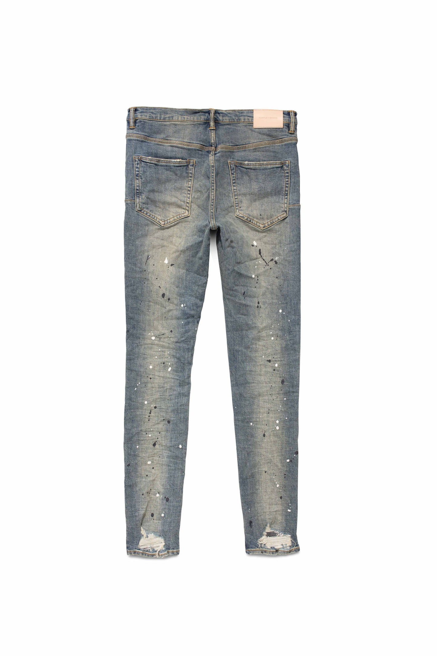 Purple Brand Mid Indigo Destroy Paint Blue