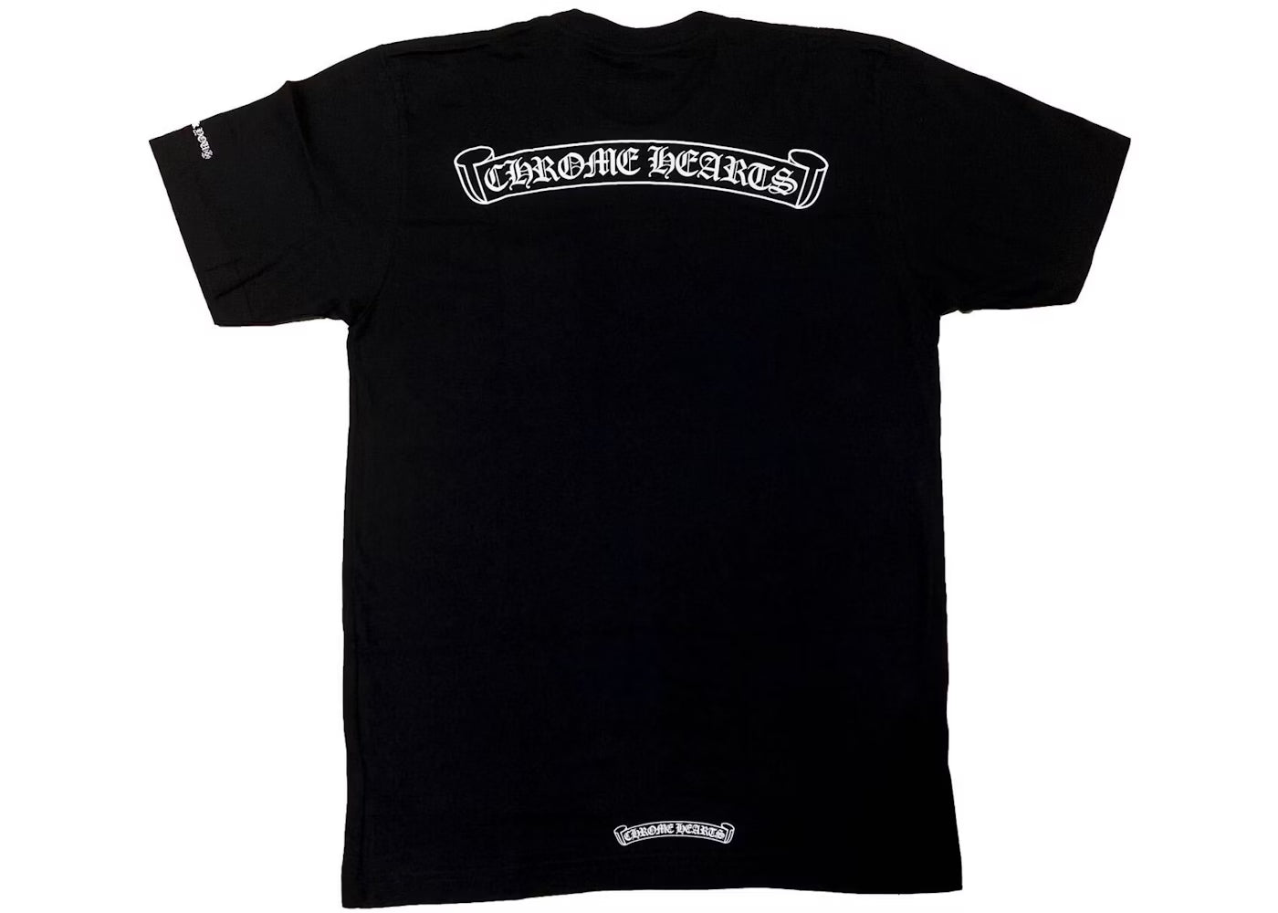 Chrome Hearts Scroll Logo Pocket Tee 'Black' (Pre-Owned)