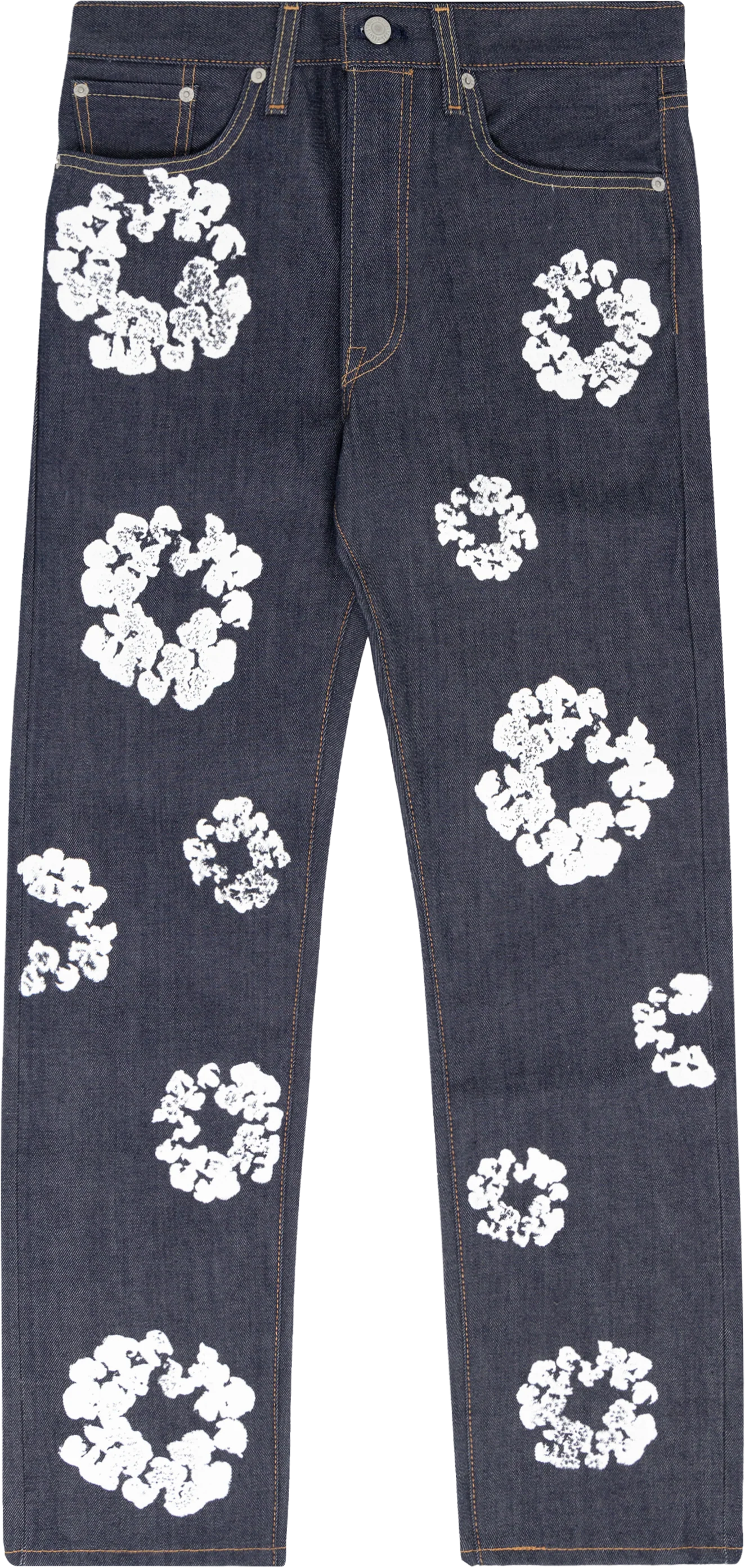 Denim Tears Blue Washed Wreath Jeans