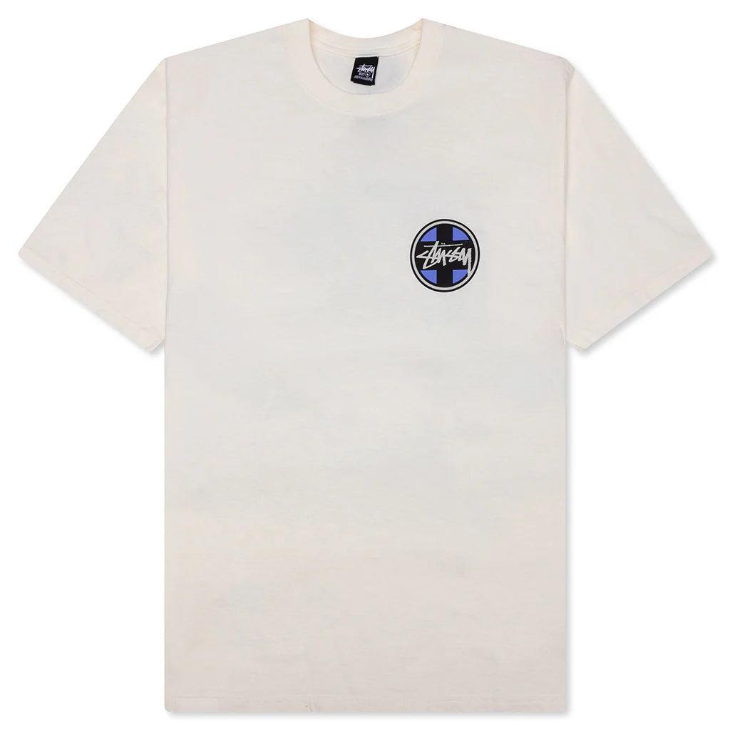 Stussy Cross Dot Pigment Dyed Tee Natural