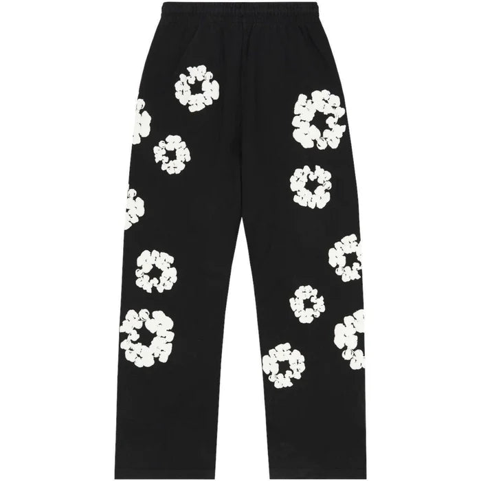 Denim Tears Cotton Wreath Baggy Sweatpants Black-Empxre Boutique
