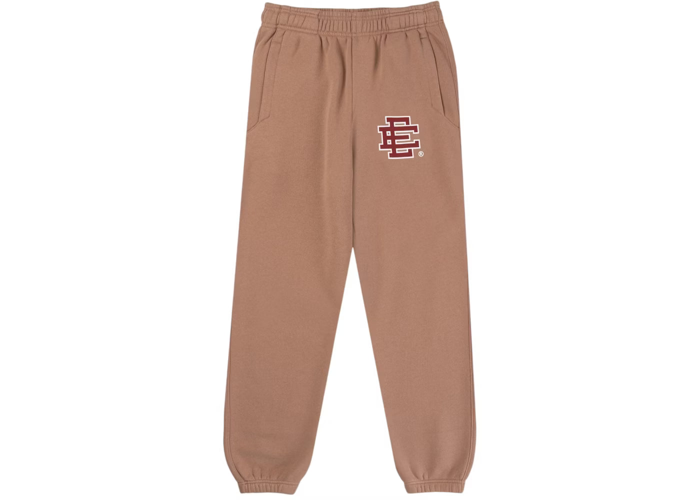 Eric Emanuel Basic Sweatpant Flare Brown With Brick Red