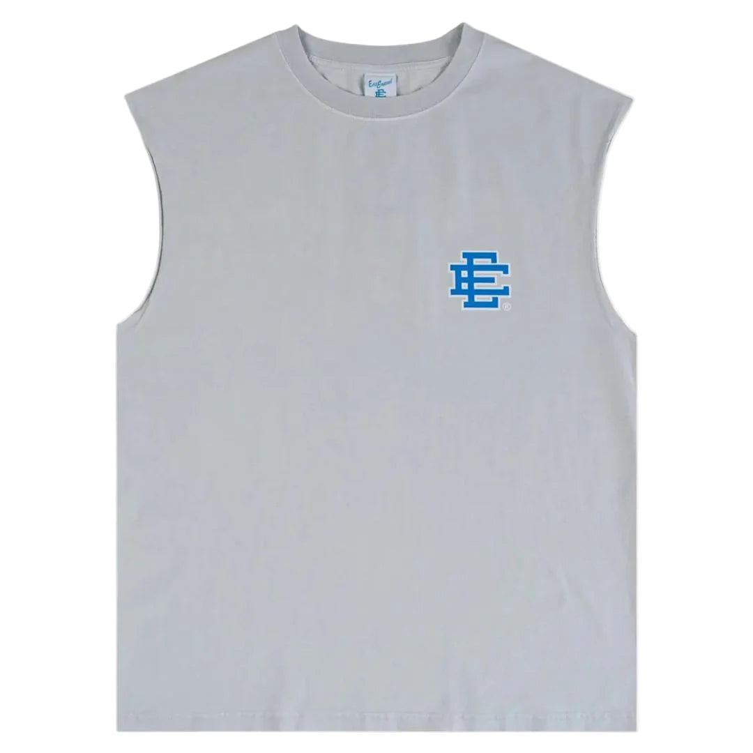 Eric Emanuel EE Basic Cutoff Tank Washed White/Blue-Empxre Boutique