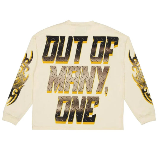 Godspeed Steel Sharpens Steel Longsleeve Bone-Empxre Boutique