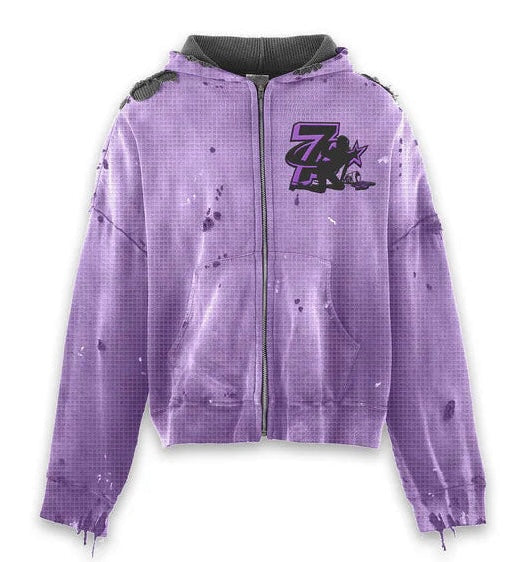 Triple Sevens Trap Logo Reversible Zip Up-Empxre Boutique