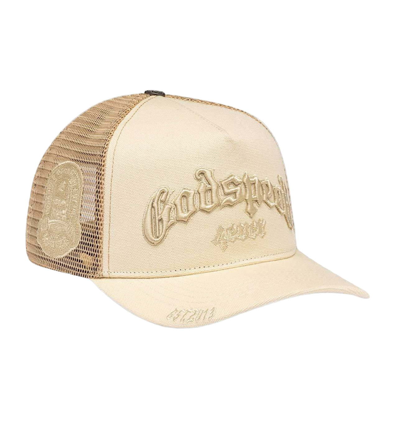 Godspeed Forever Trucker Hat Bone-Empxre Boutique