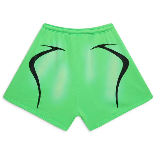 Hellstar Warm Up Shorts Neon Green-Empxre Boutique