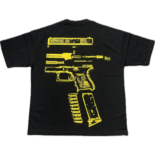 Kixkz Clothing In Glock We Trust Tee Black/Yellow-Empxre Boutique