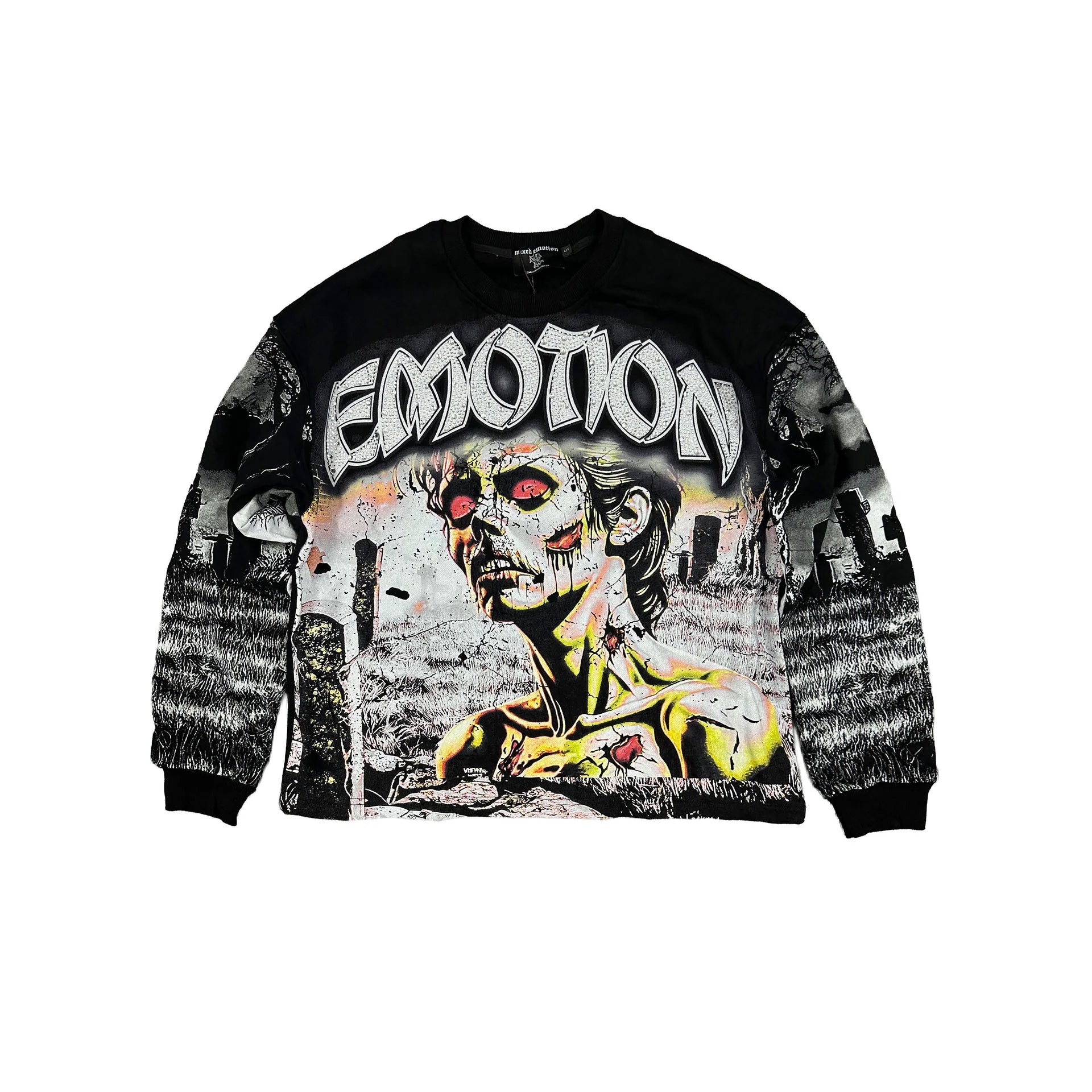 Mixed Emotion Tombstone Long Sleeve-Long Sleeves-Empxre Boutique