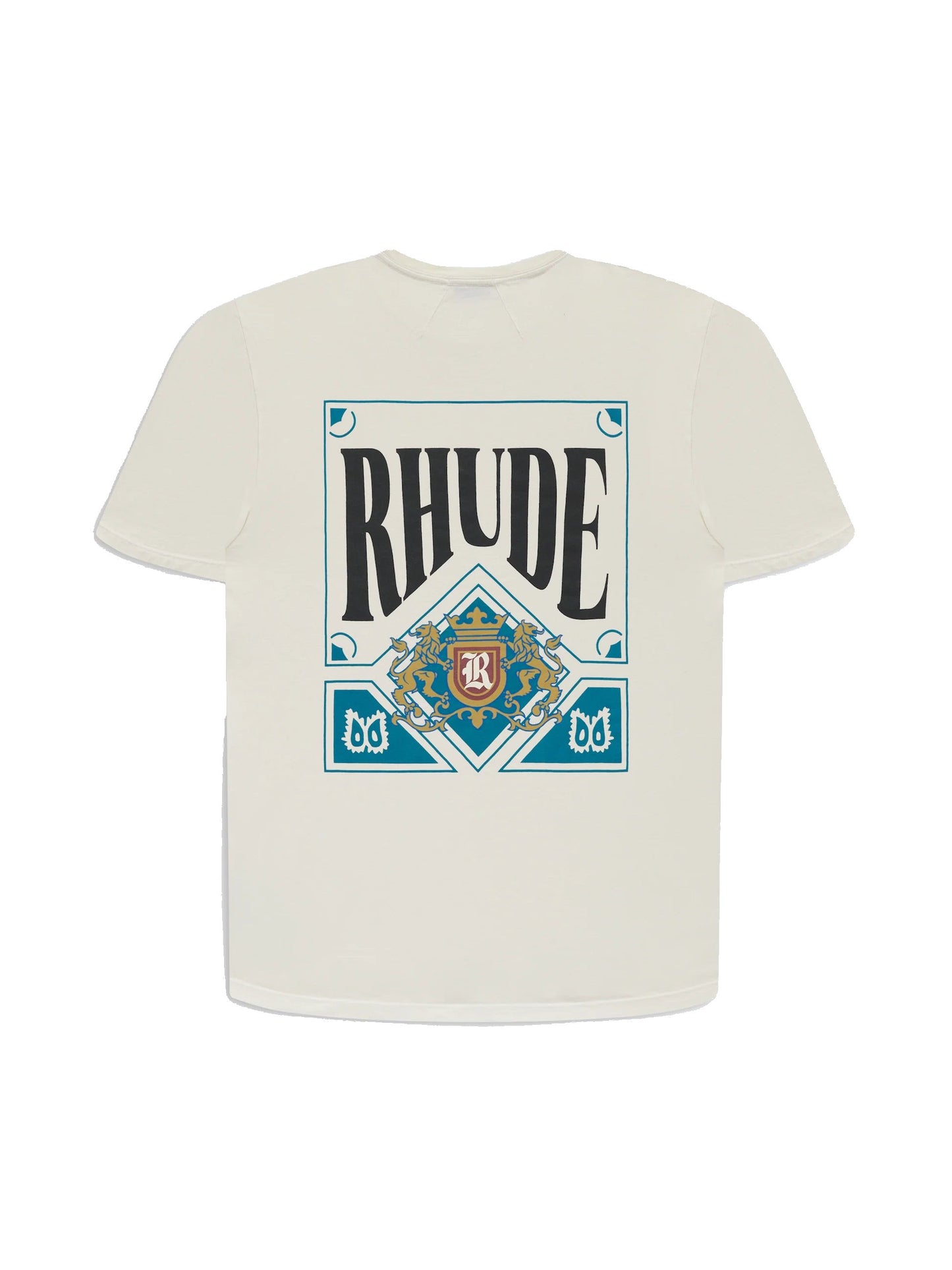 Rhude Card Tee Beige-Empxre Boutique