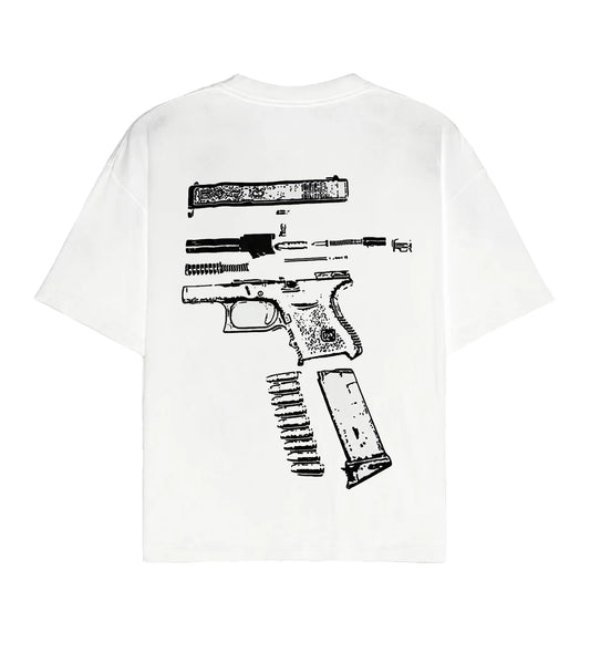 Kixkz Clothing In Glock We Trust Tee White/Black-Empxre Boutique