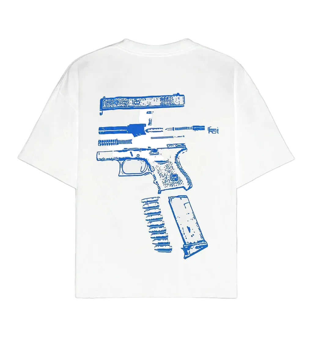 Kixkz Clothing In Glock We Trust Tee White/Blue-Tees-Empxre Boutique