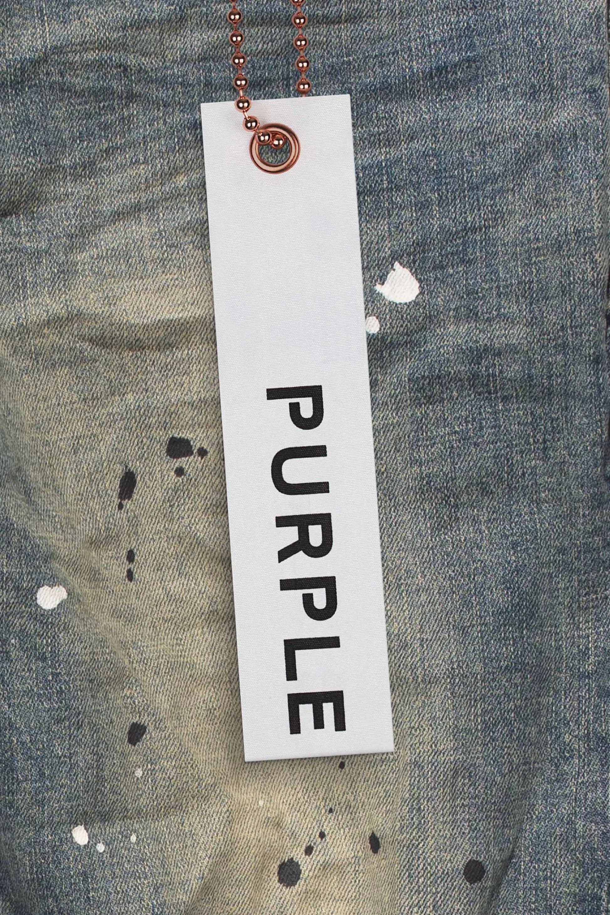 Purple Brand Mid Indigo Destroy Paint Blue-Empxre Boutique