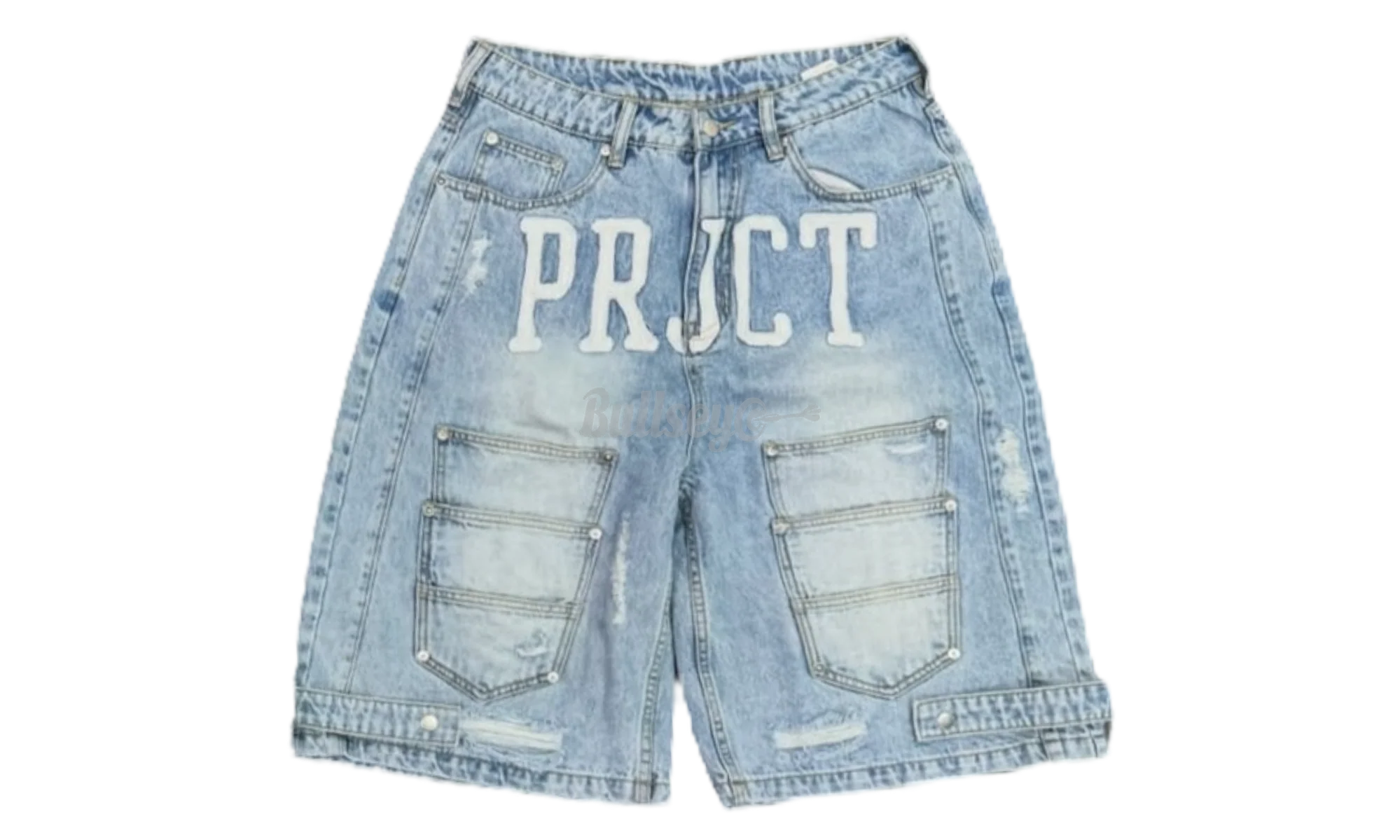 Project Capri Triple Pocket Blue Jorts-Empxre Boutique