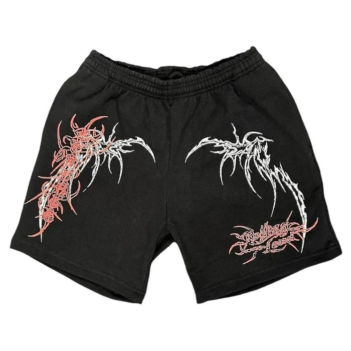 Revenge Rolling Loud Temple Shorts Black-Empxre Boutique