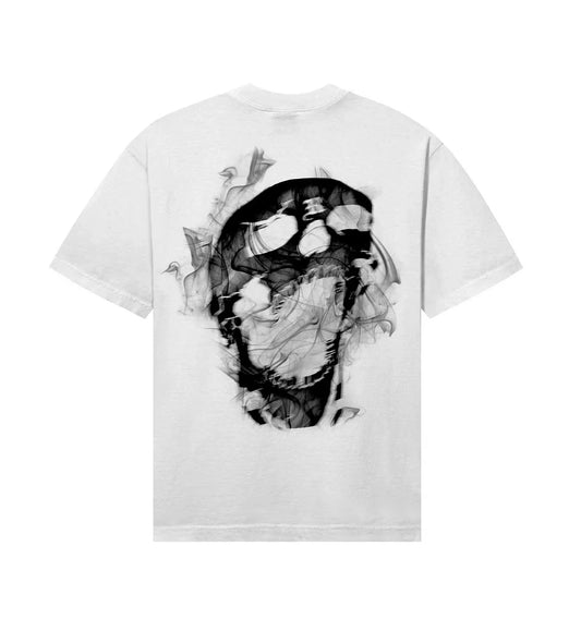 Revenge Smoke Lightning Tee White-Empxre Boutique