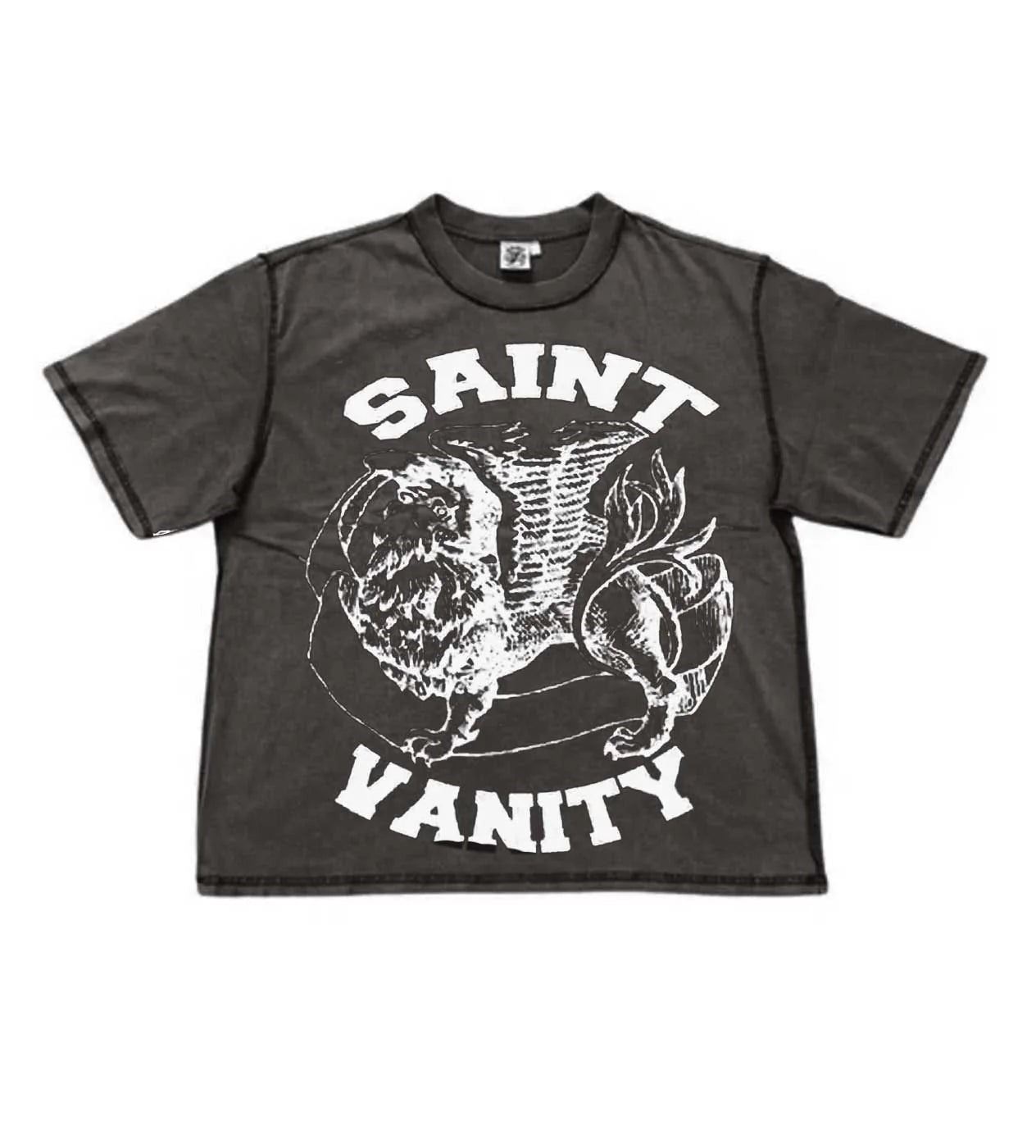 SAINT VANITY GRIFFIN GREY TEE-Empxre Boutique